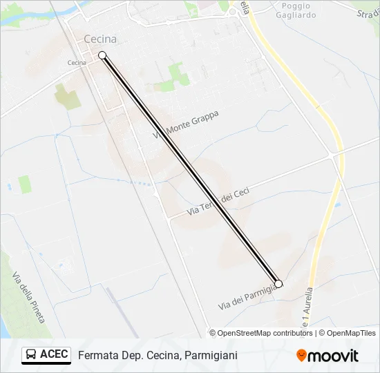 ACEC Bus Line Map