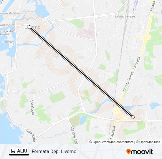 ALIU Bus Line Map