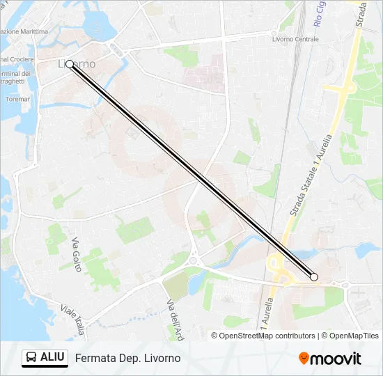 ALIU Bus Line Map