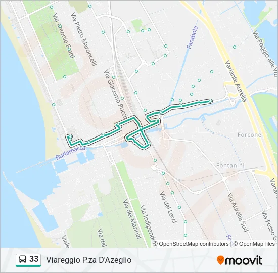 33 Bus Line Map