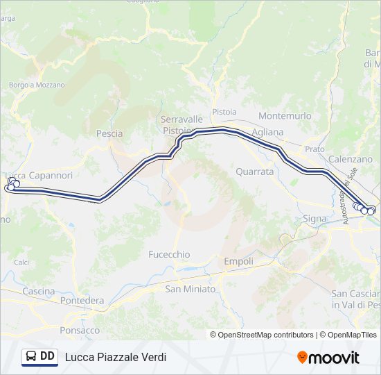 DD Bus Line Map