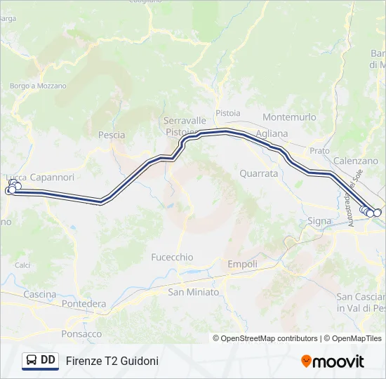 DD Bus Line Map