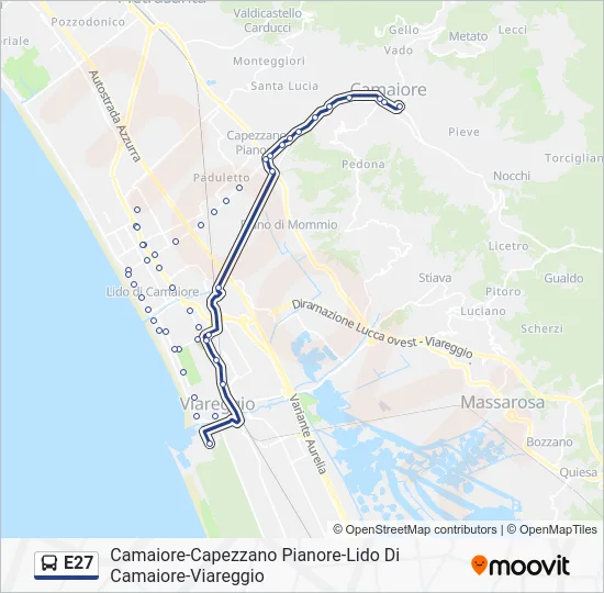 E27 Bus Line Map