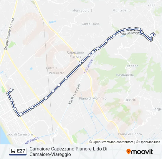 E27 Bus Line Map