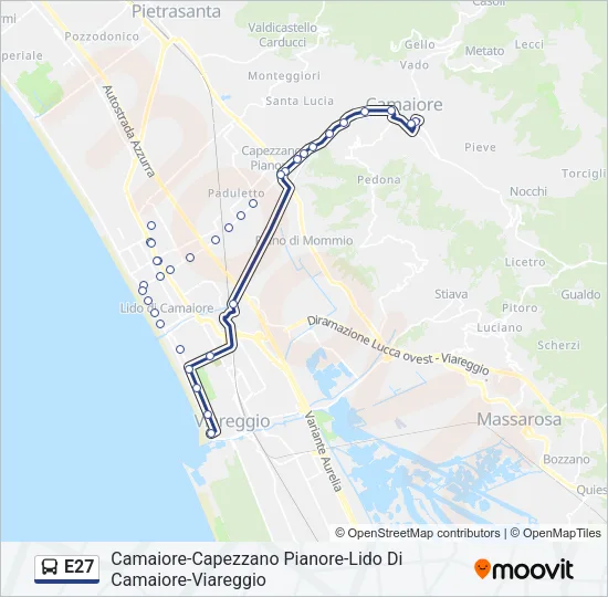 E27 Bus Line Map