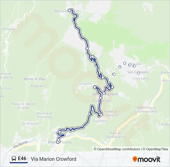 E46 Bus Line Map
