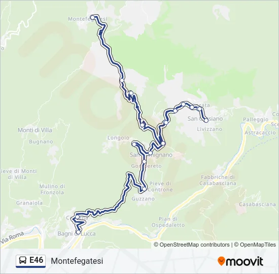 E46 Bus Line Map