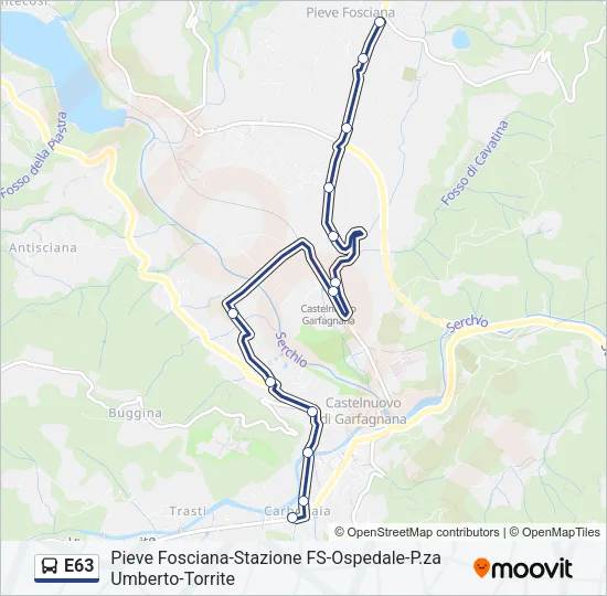 E63 Bus Line Map