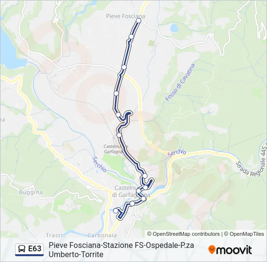 E63 Bus Line Map