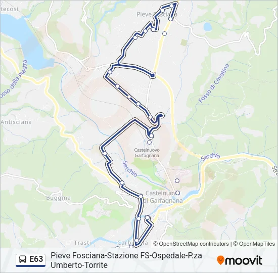 E63 Bus Line Map