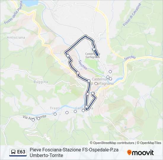 E63 Bus Line Map