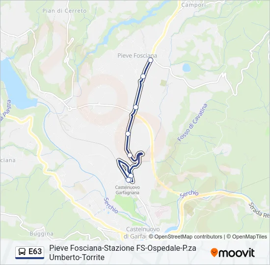 E63 Bus Line Map