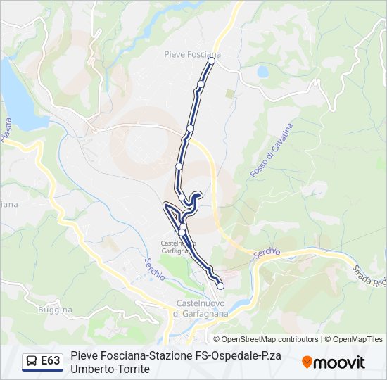 E63 Bus Line Map