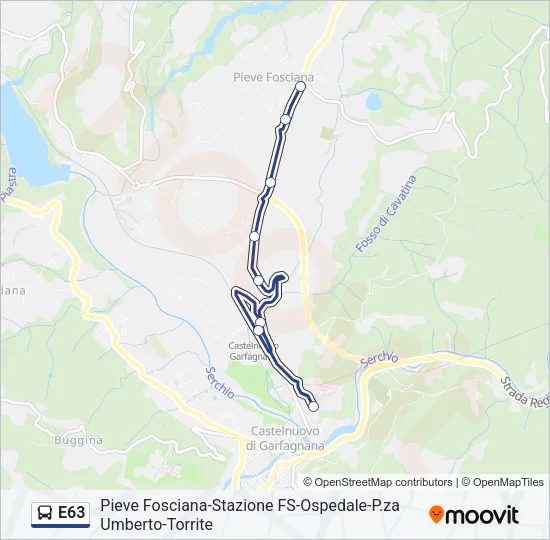 E63 Bus Line Map