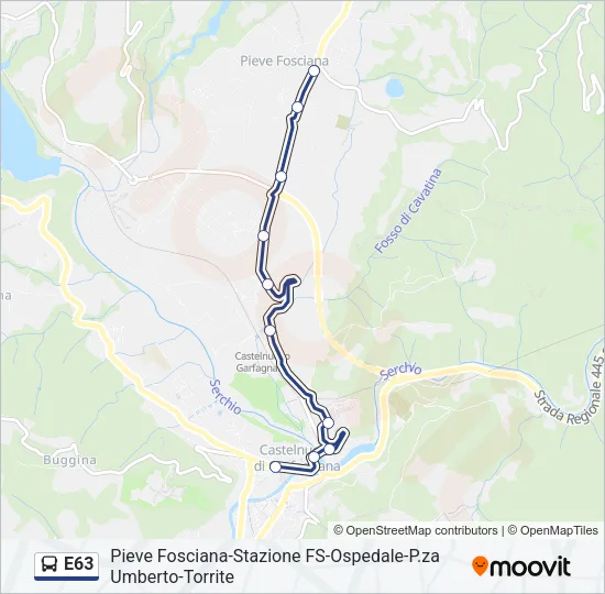 E63 Bus Line Map