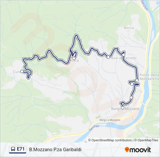 E71 Bus Line Map