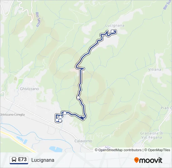 E73 Bus Line Map