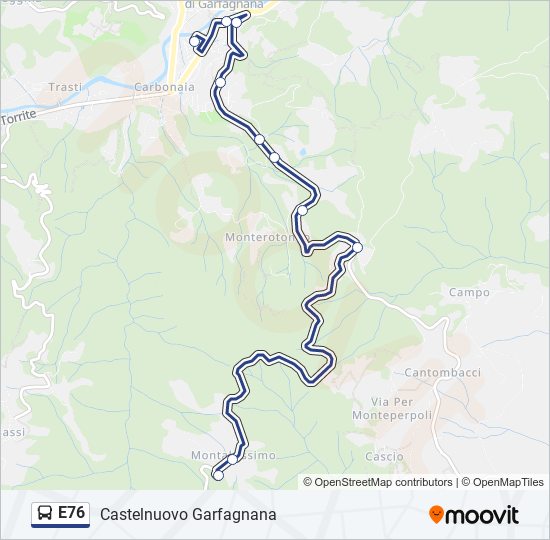 e49 Route: Schedules, Stops & Maps - E49-Castelnuovo Garfagnana (Updated)