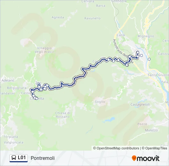 L01 Bus Line Map