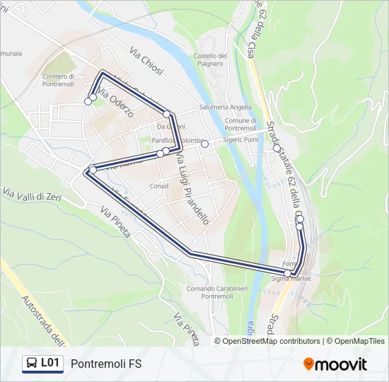 L01 Bus Line Map