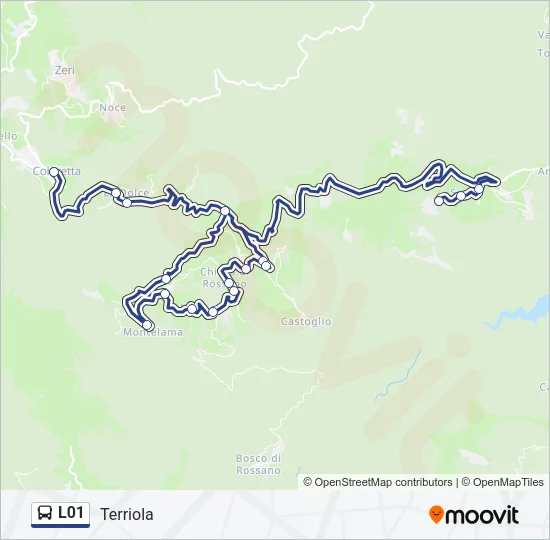 L01 Bus Line Map