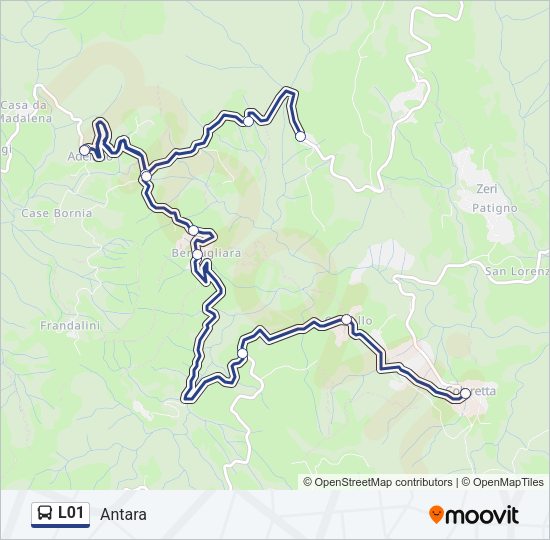 L01 Bus Line Map