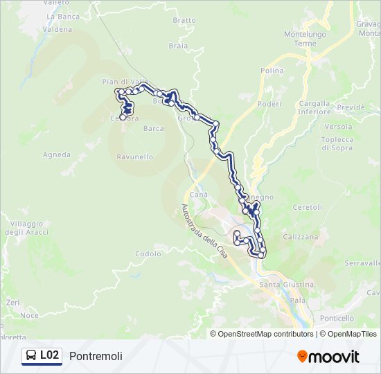 L02 bus Line Map