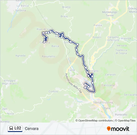 L02 Bus Line Map