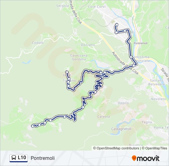 L10 bus Line Map