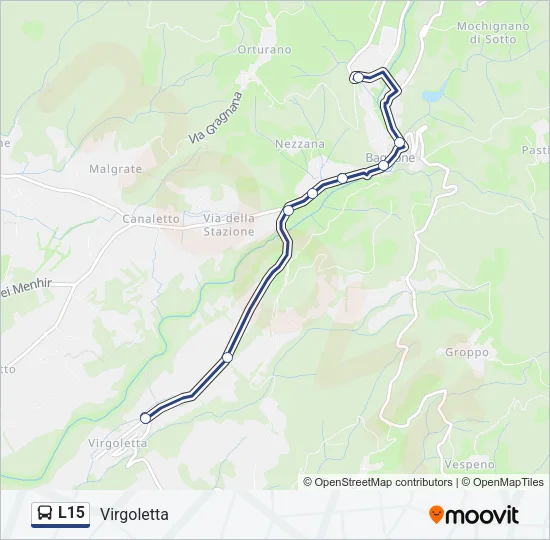 L15 Bus Line Map