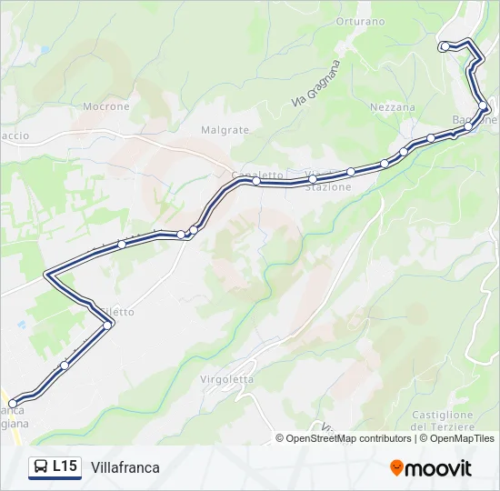 L15 Bus Line Map