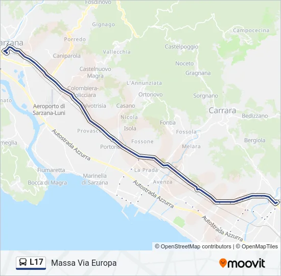 L17 Bus Line Map