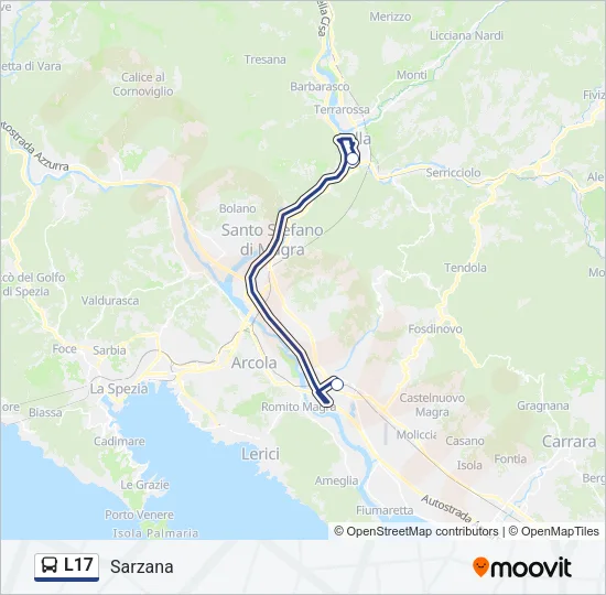 L17 Bus Line Map