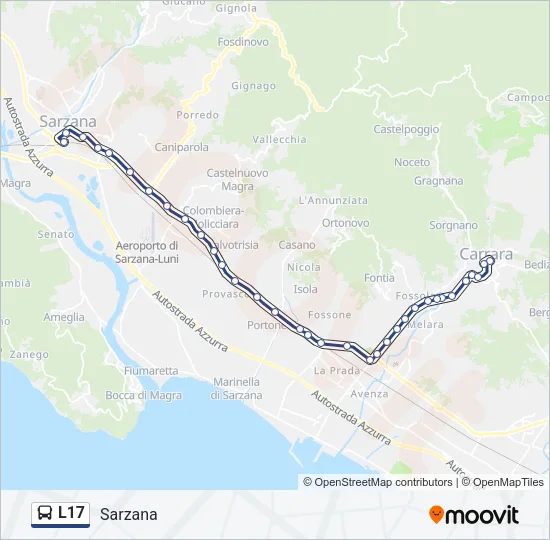 L17 Bus Line Map