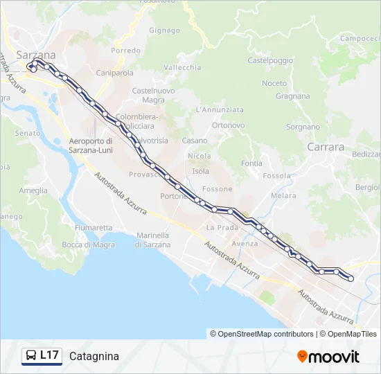 L17 Bus Line Map