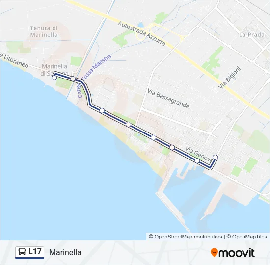L17 Bus Line Map