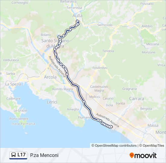 L17 Bus Line Map