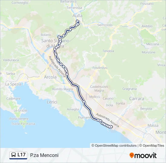 L17 Bus Line Map