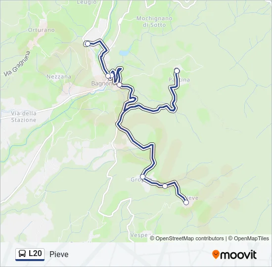 L20 Bus Line Map