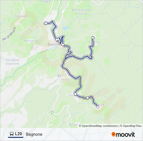 L20 Bus Line Map