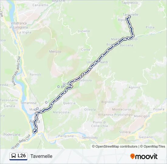 L26 Bus Line Map