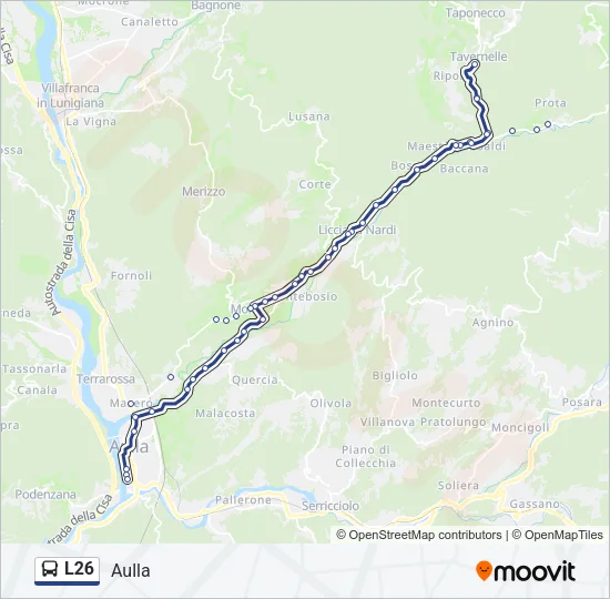 L26 Bus Line Map