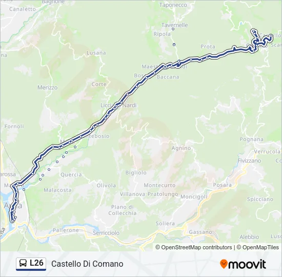 L26 Bus Line Map