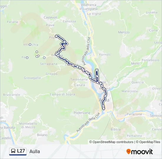 L27 Bus Line Map