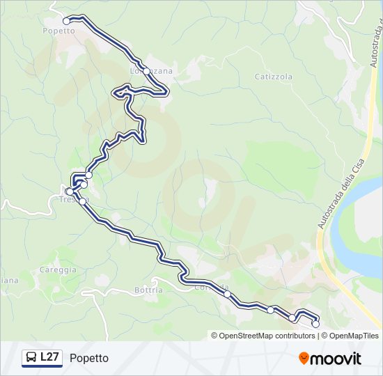 L27 Bus Line Map