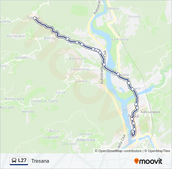 L27 Bus Line Map