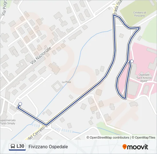L30 Bus Line Map
