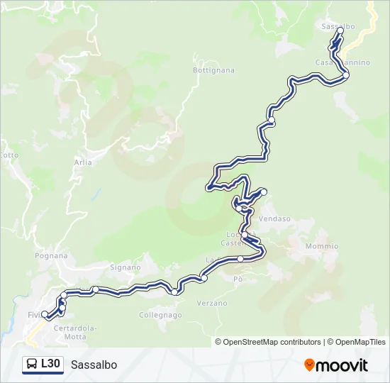 L30 Bus Line Map