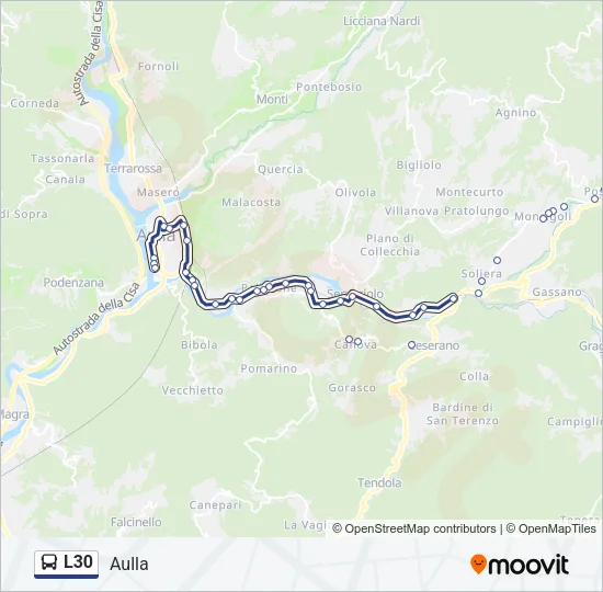 L30 Bus Line Map