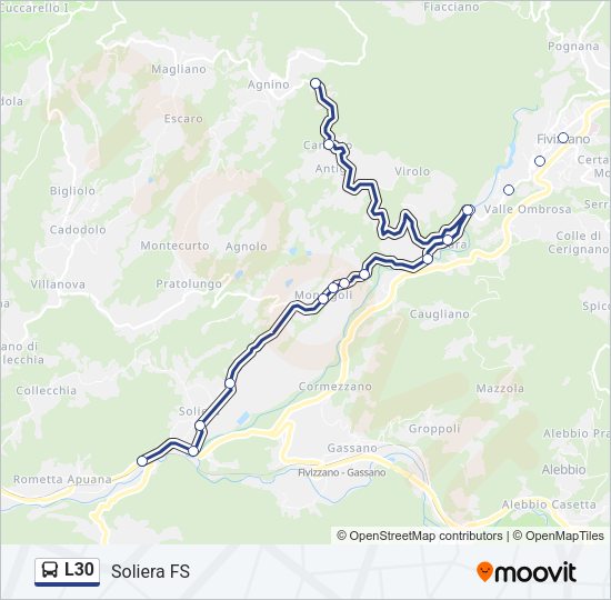 L30 Bus Line Map